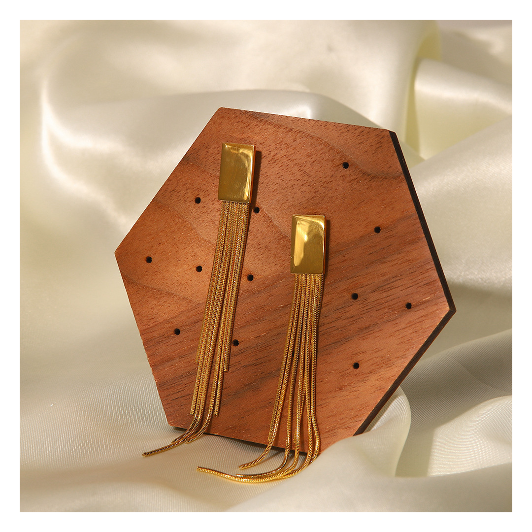316L Drop Square Pierce Gold — ディテール | リング | サージカルステンレス316L | Misy Jewelry