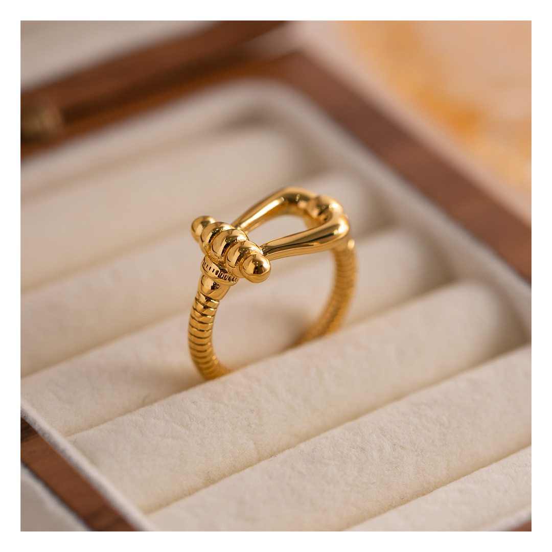 316L Horseshoe Ring Lying — ディテール | リング | サージカルステンレス316L | Misy Jewelry