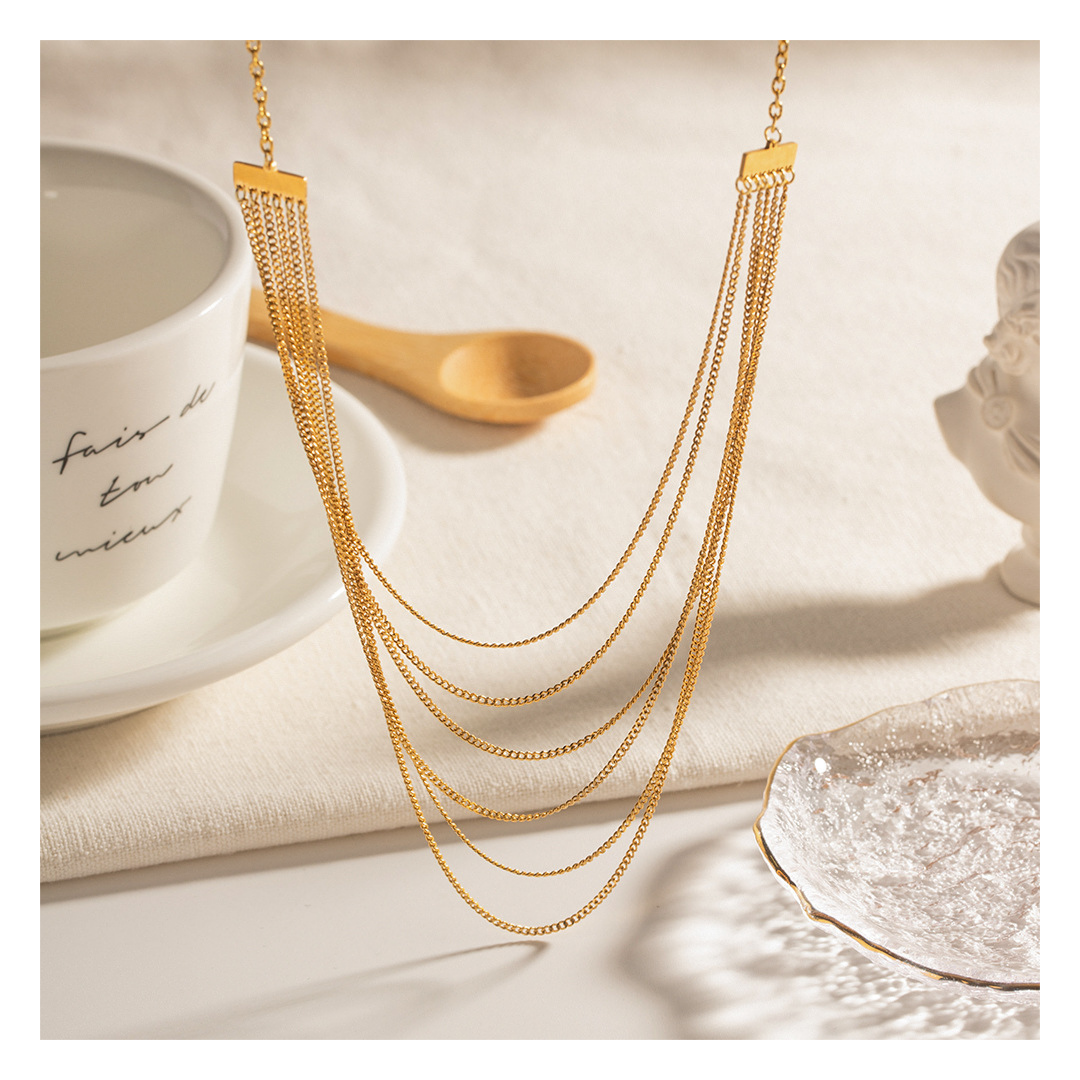 316L 6 Linked Necklace 詳細画像3|Misy Jewelry