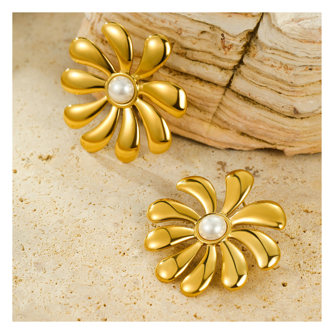 316L Blooming Pearl Pierce2 — ディテール | リング | サージカルステンレス316L | Misy Jewelry