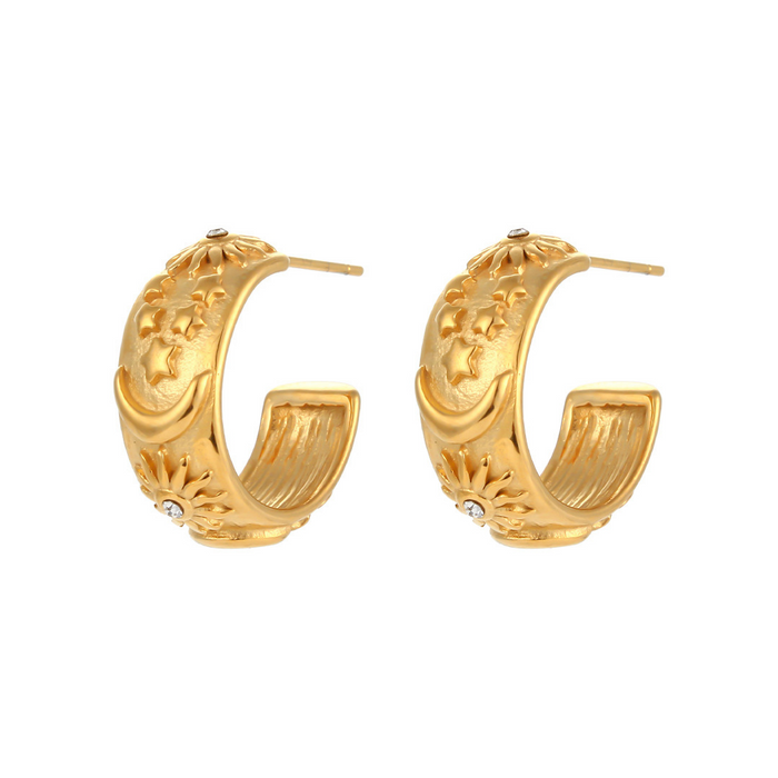 316L Sun Moon Pierce