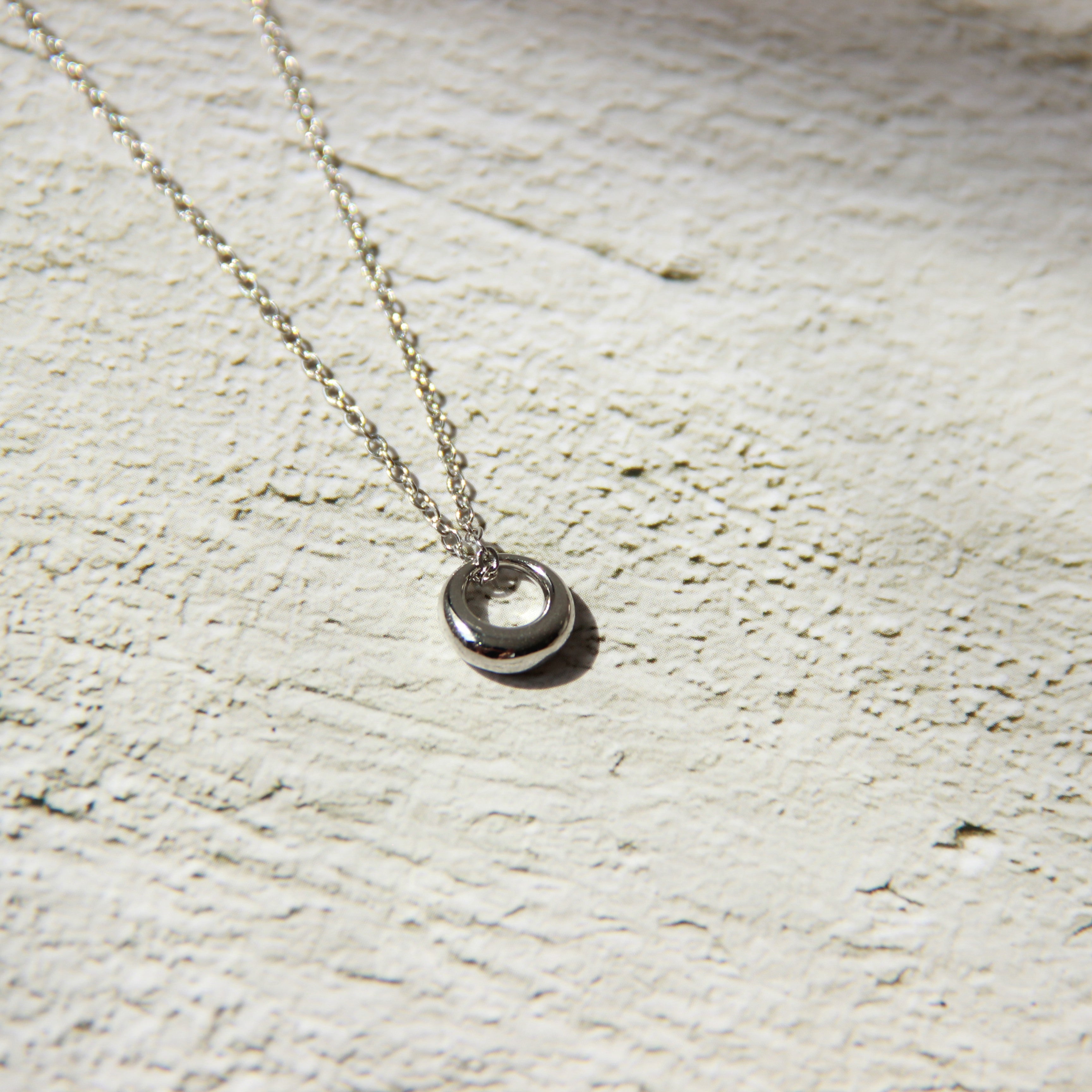 s925 Round circle necklace — ディテール | ネックレス | サージカルステンレス316L | Misy Jewelry