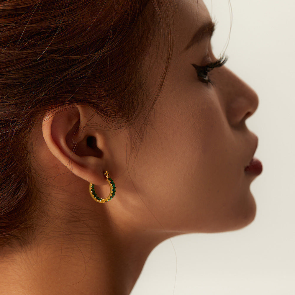 316L Zirconia Round Pierce — ディテール | リング | サージカルステンレス316L | Misy Jewelry
