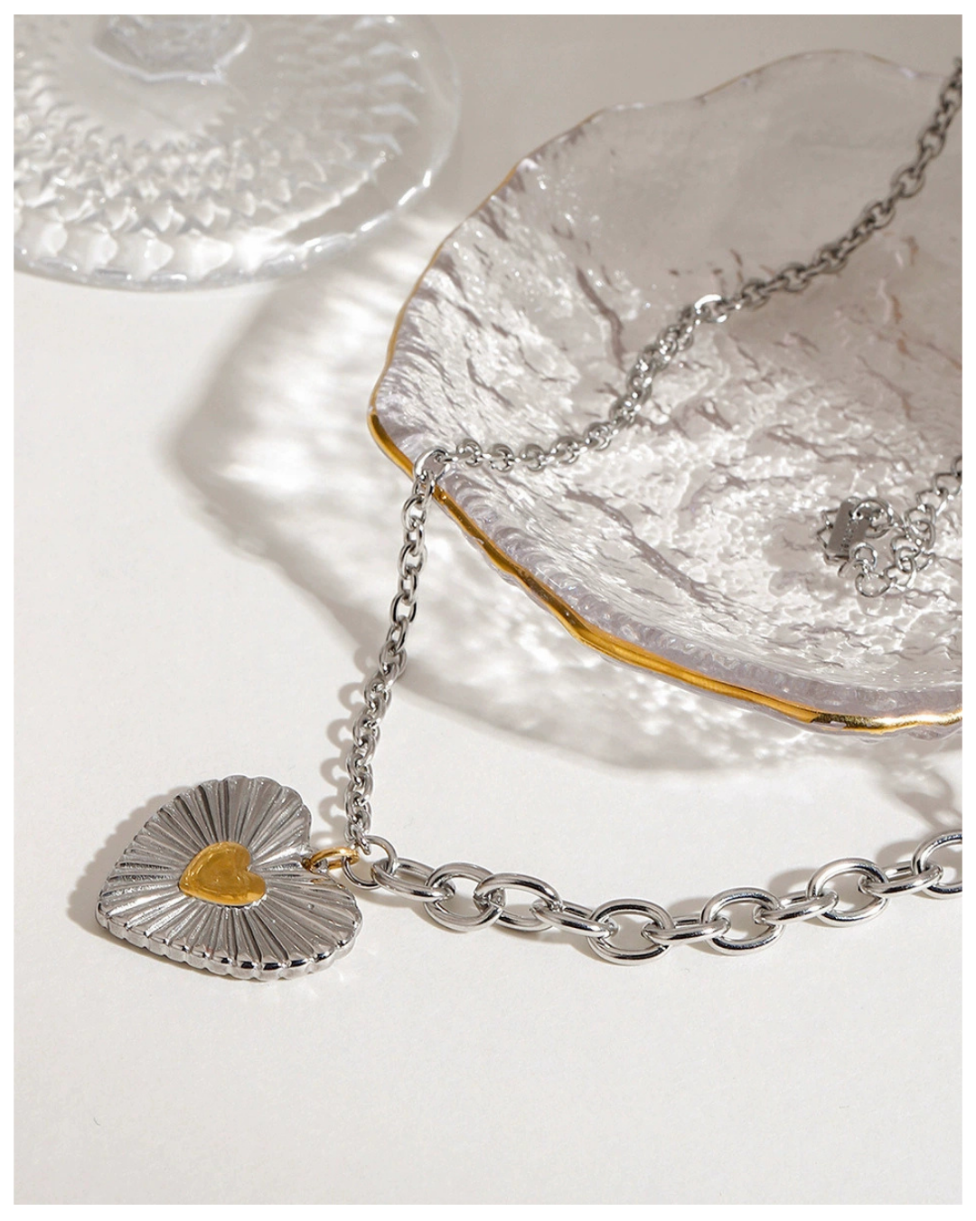 316L Silver Heart Necklace — ディテール | ネックレス | サージカルステンレス316L | Misy Jewelry