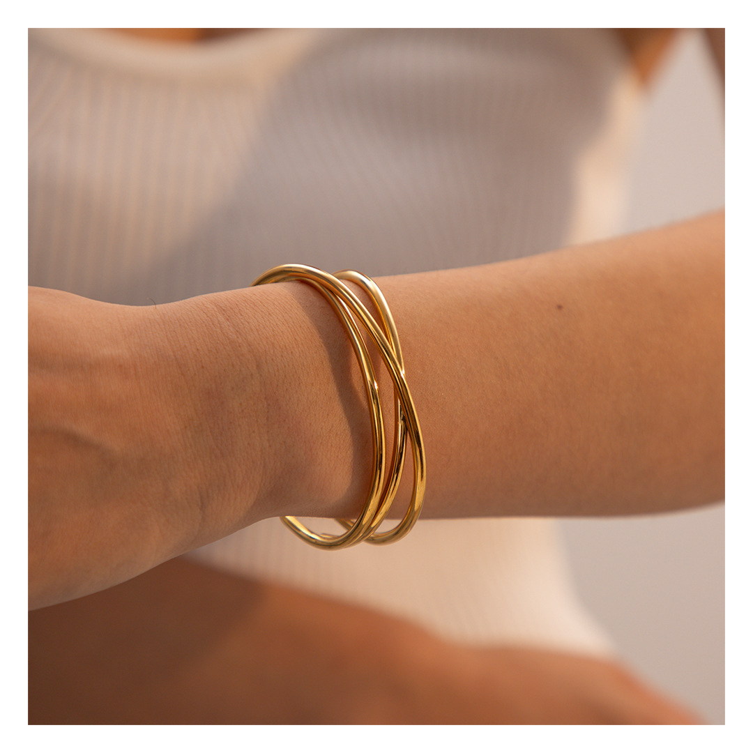 316L Cross Bangle 詳細画像7|Misy Jewelry