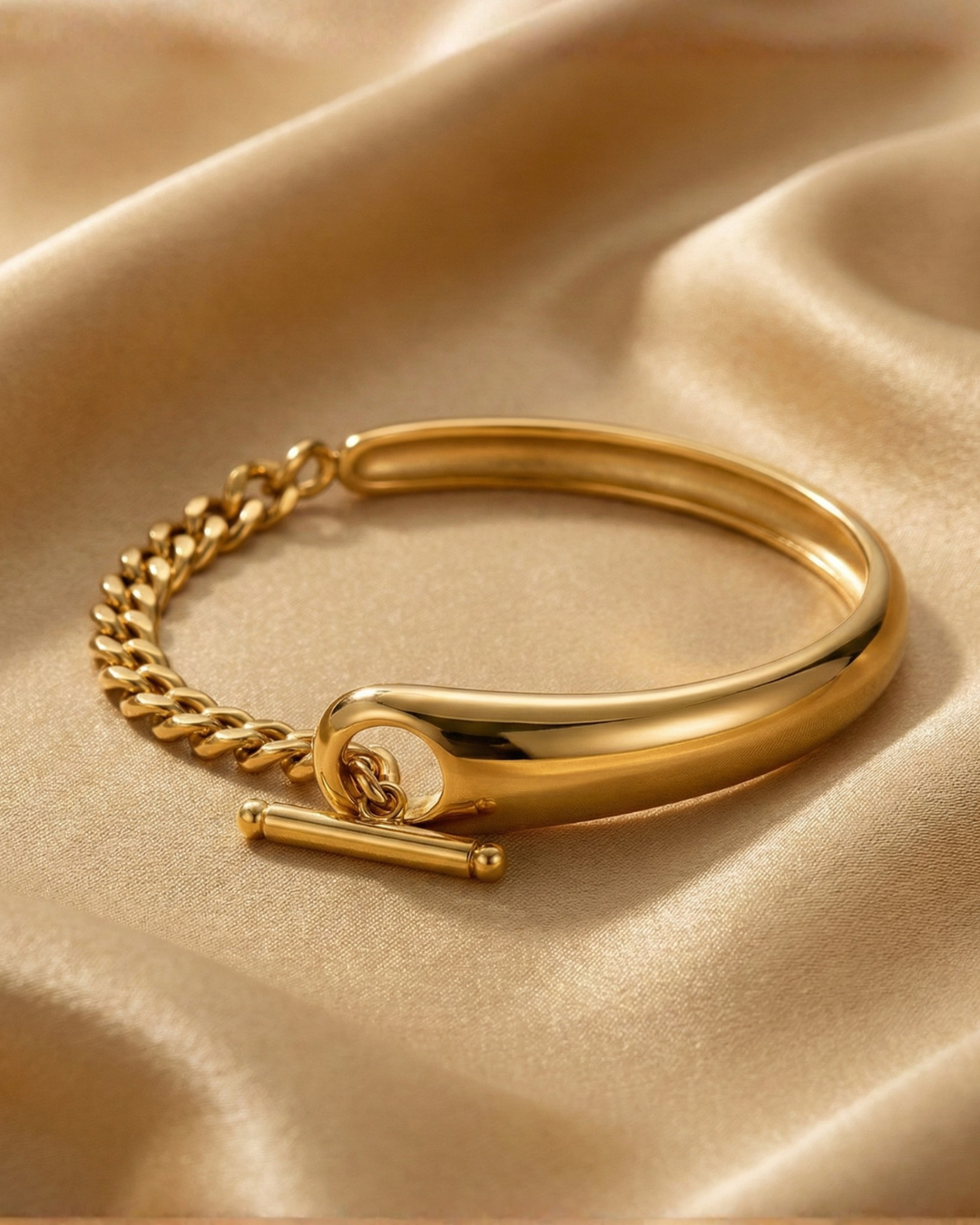 316L T-Bar Curve Chain Bracelet — ディテール | ネックレス | サージカルステンレス316L | Misy Jewelry