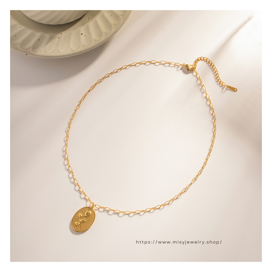 316L Coin Rose Necklace — ディテール | ネックレス | サージカルステンレス316L | Misy Jewelry