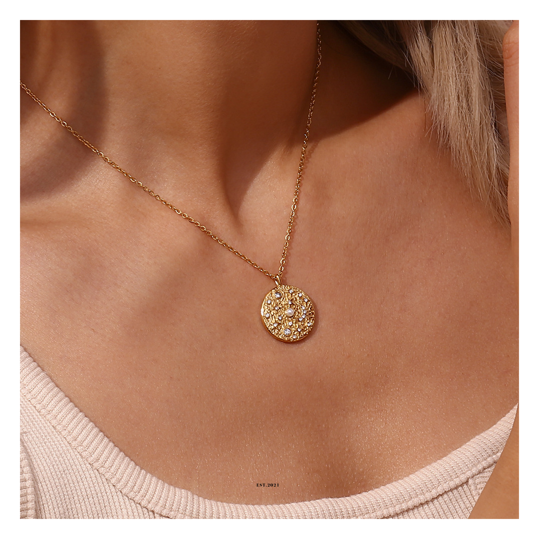 316L Sun Perl Necklace 詳細画像10|Misy Jewelry