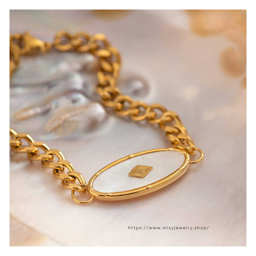 316L White Plate Bracelet — ディテール | ブレスレット | サージカルステンレス316L | Misy Jewelry