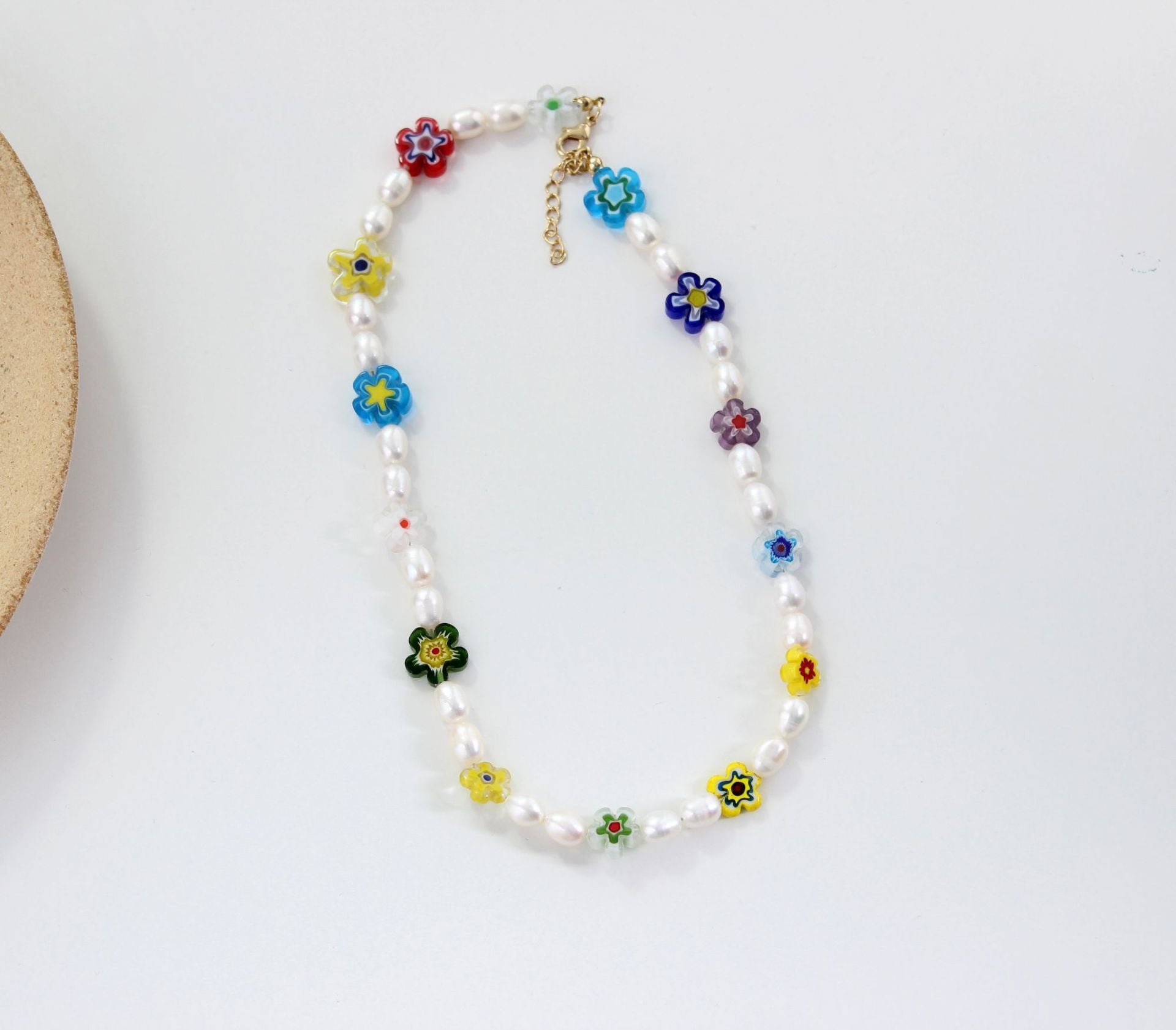 316L Millefiori Perl necklace 2