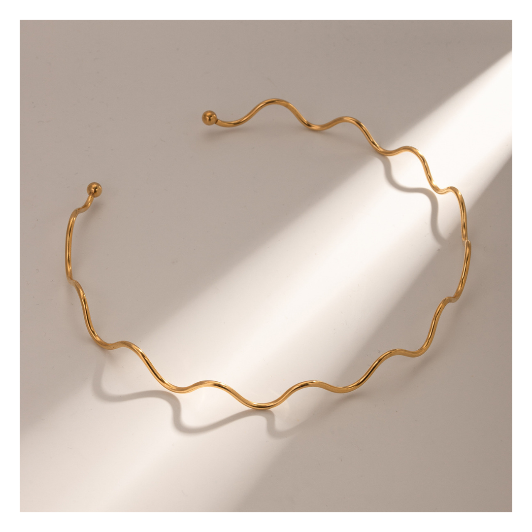 316L Wave Fixed Snake Necklace — ディテール | ネックレス | サージカルステンレス316L | Misy Jewelry