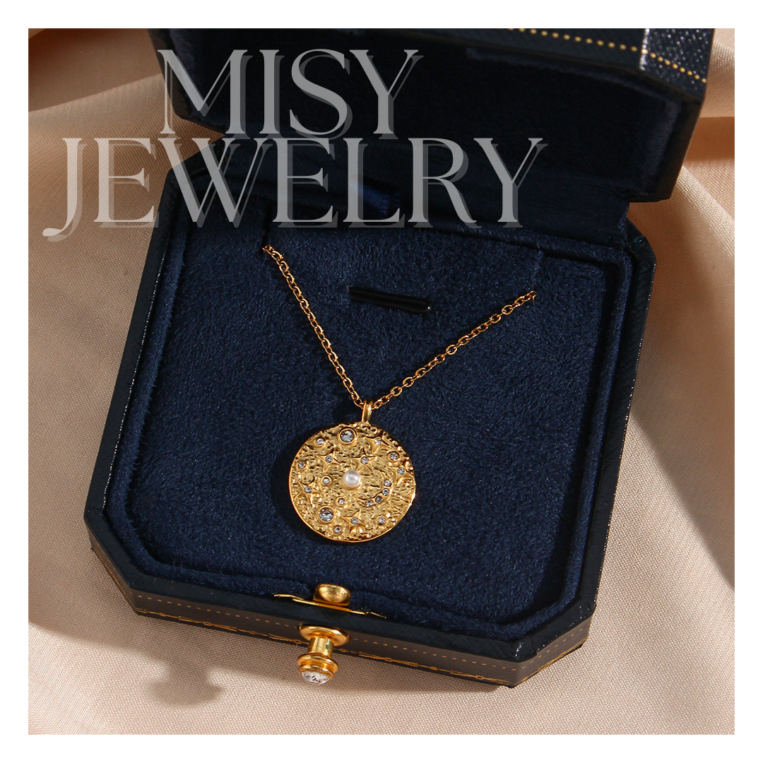 316L Sun Perl Necklace 詳細画像3|Misy Jewelry