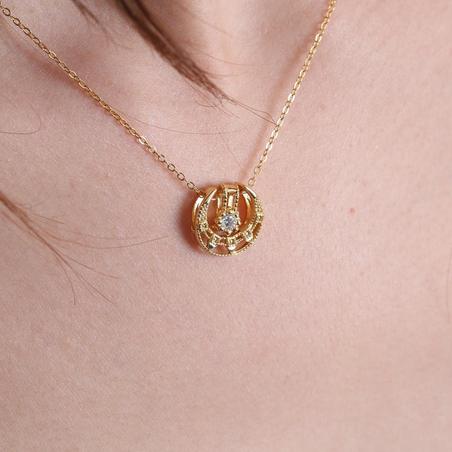 s925 Crescent Moon necklace 詳細画像4|Misy Jewelry