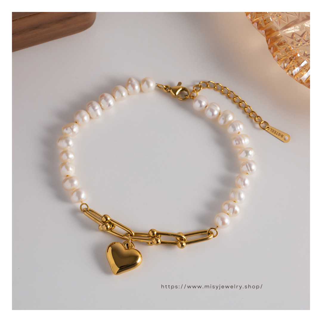 316L U Perl Bracelet — ディテール | ブレスレット | サージカルステンレス316L | Misy Jewelry