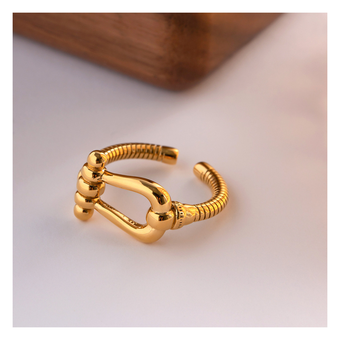 316L Horseshoe Ring Lying — ディテール | リング | サージカルステンレス316L | Misy Jewelry