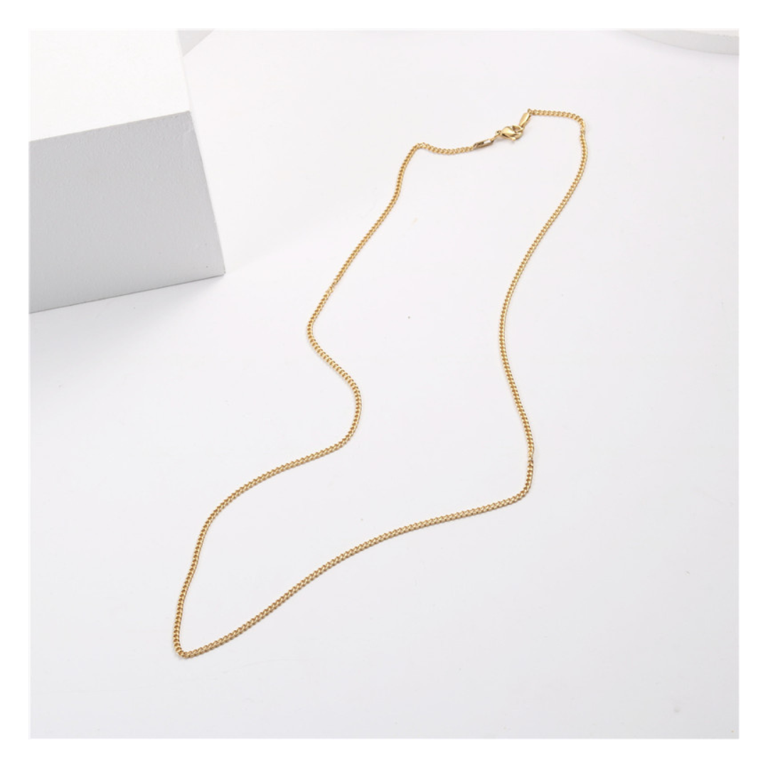 316L Flat Link Chain Necklace 詳細画像4|Misy Jewelry