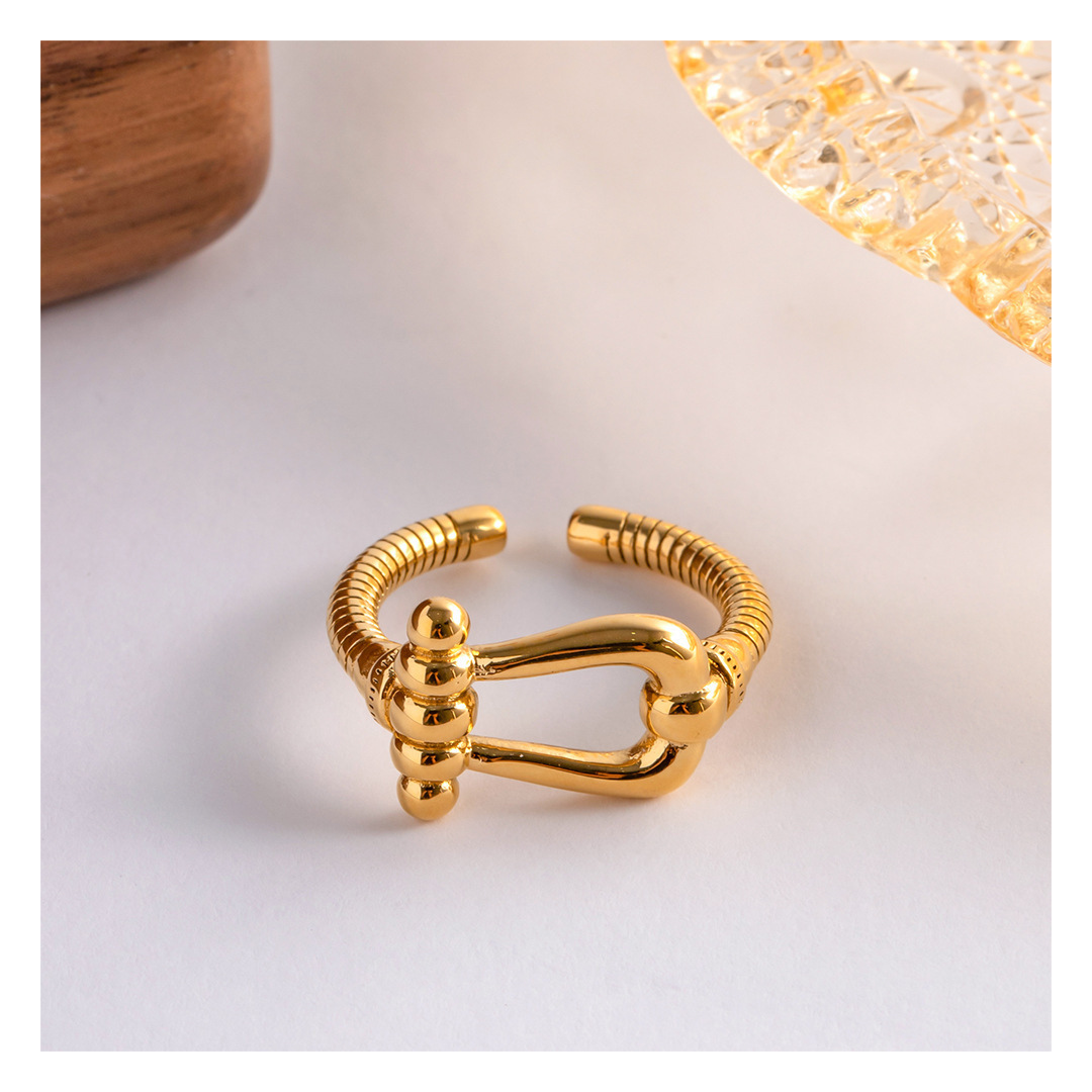316L Horseshoe Ring Lying — ディテール | リング | サージカルステンレス316L | Misy Jewelry