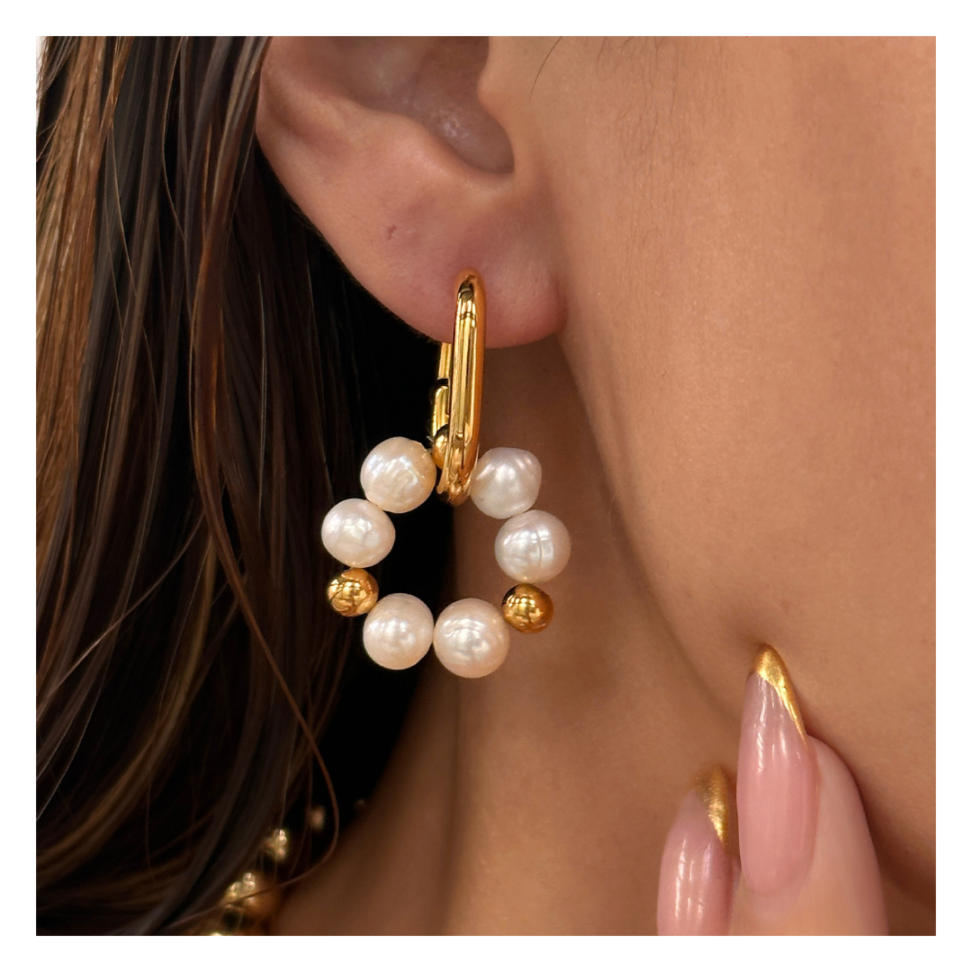 316L Circle Perl Pierce - ピアス・イヤリング|Misy Jewelry