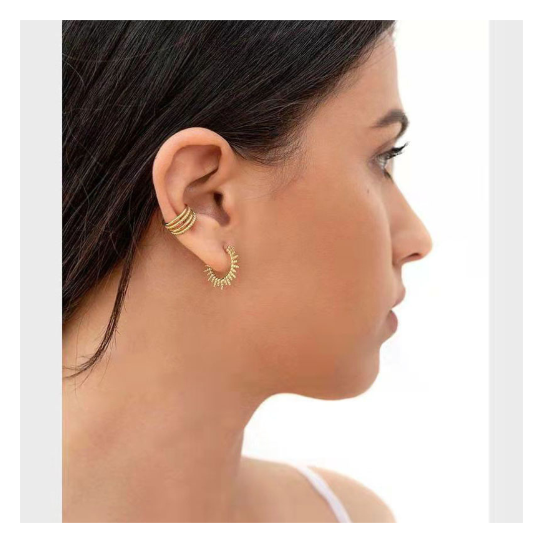 316L Lined Ear Cuff(Single) — ディテール | リング | サージカルステンレス316L | Misy Jewelry