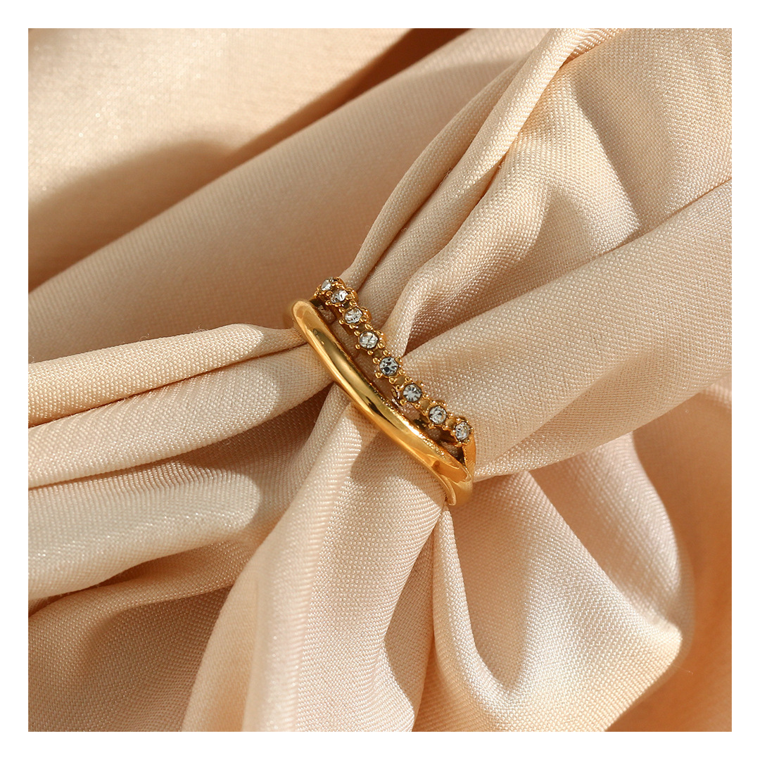 316L Double Layer Zirconia Ring — ディテール | リング | サージカルステンレス316L | Misy Jewelry