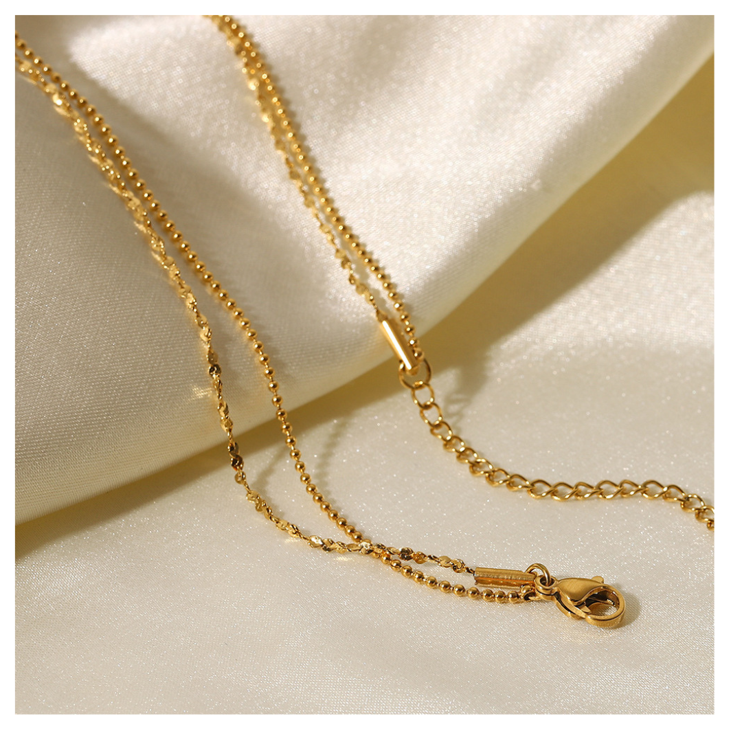 Double Square Necklace — ディテール | ネックレス | サージカルステンレス316L | Misy Jewelry
