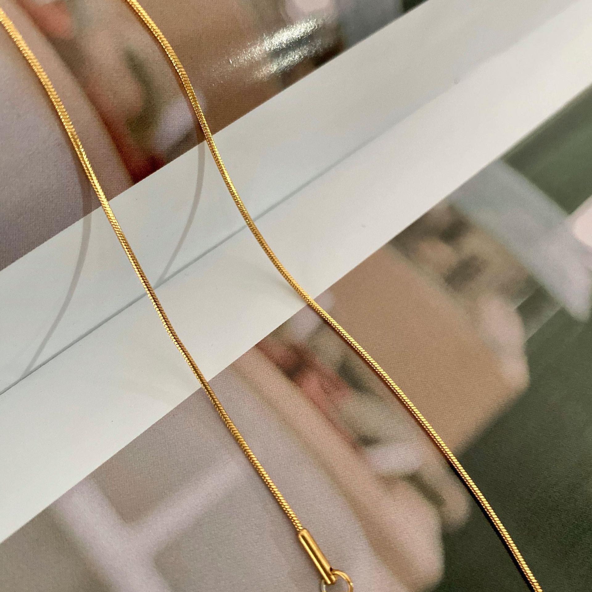 316L Snake choker necklace 1mm — ディテール | ネックレス | サージカルステンレス316L | Misy Jewelry