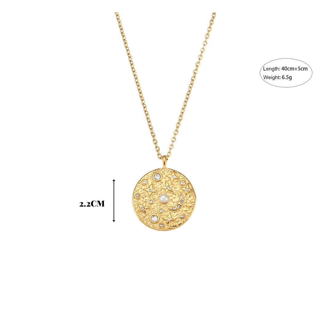 316L Sun Perl Necklace 詳細画像2|Misy Jewelry