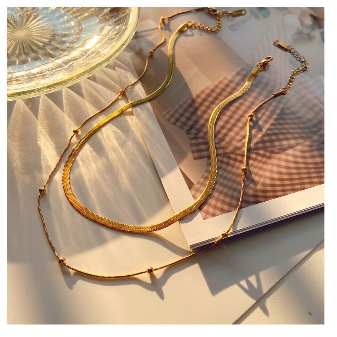 Double Dot Snake Necklace — ディテール | ネックレス | サージカルステンレス316L | Misy Jewelry