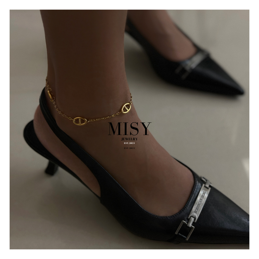 316L Anchor Anklet - ブレスレット|Misy Jewelry