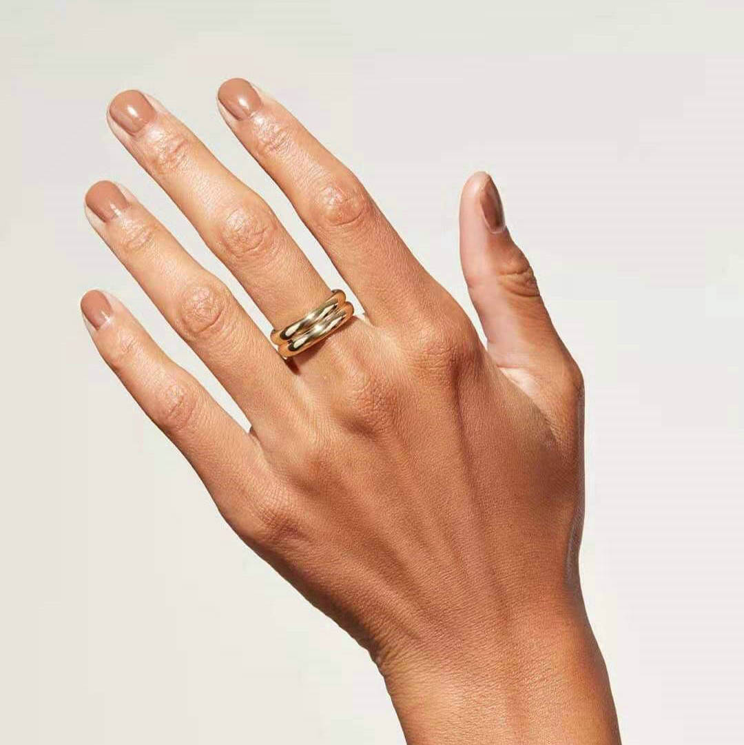 316L Thin Double Ring 詳細画像3|Misy Jewelry