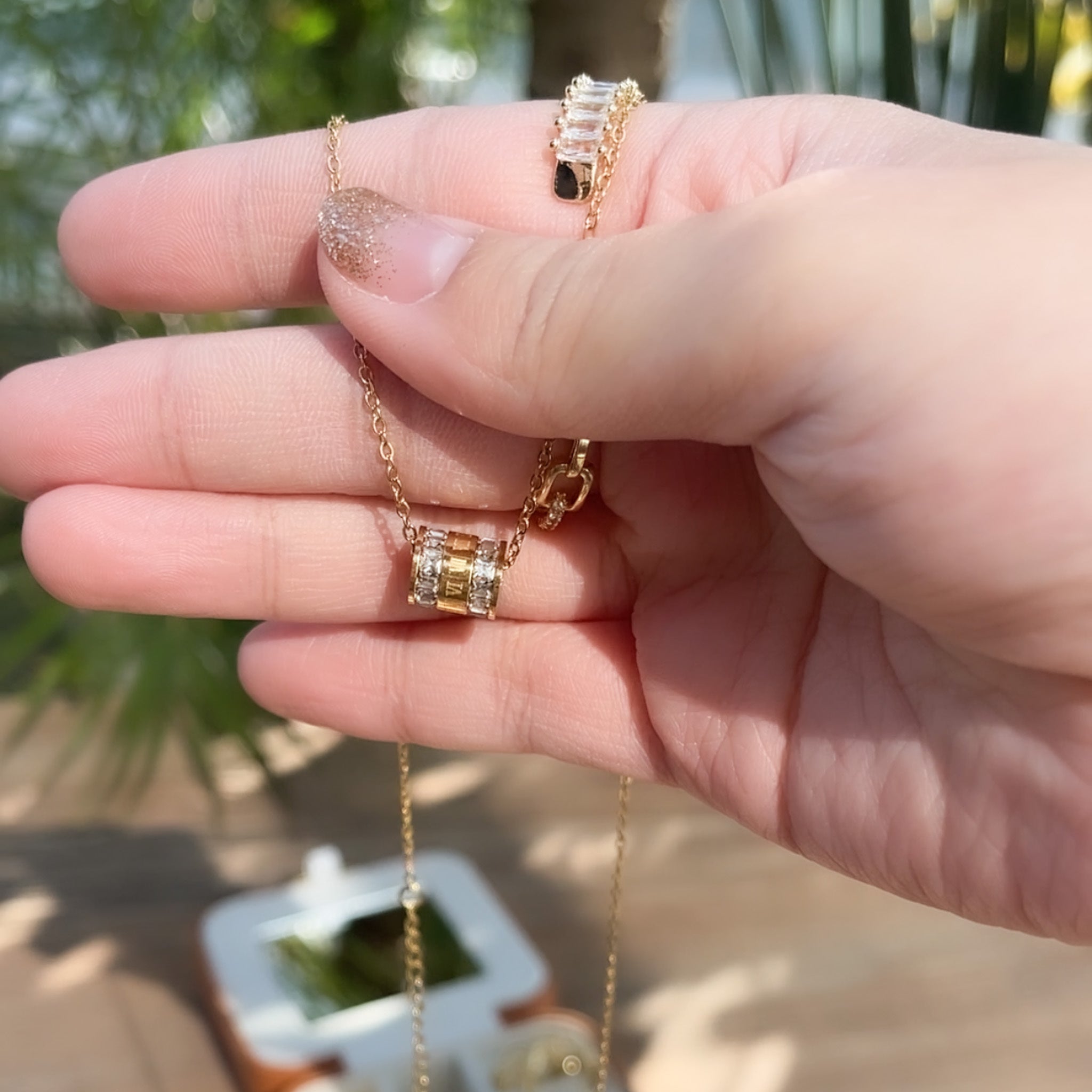 316L Roman Barrel Necklace 詳細画像3｜Misy Jewelry