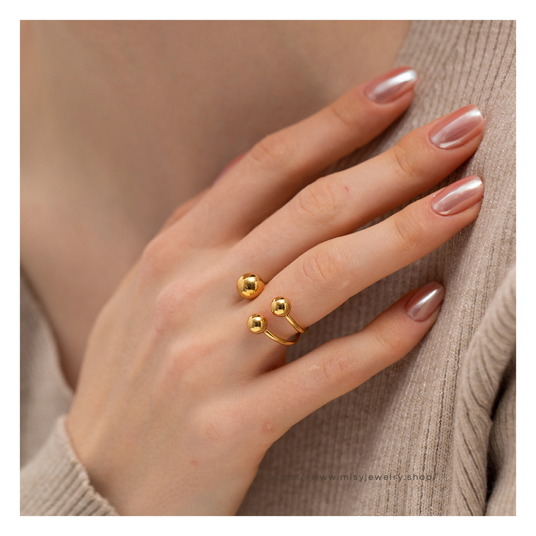 316L Sphere Ring 詳細画像3｜Misy Jewelry