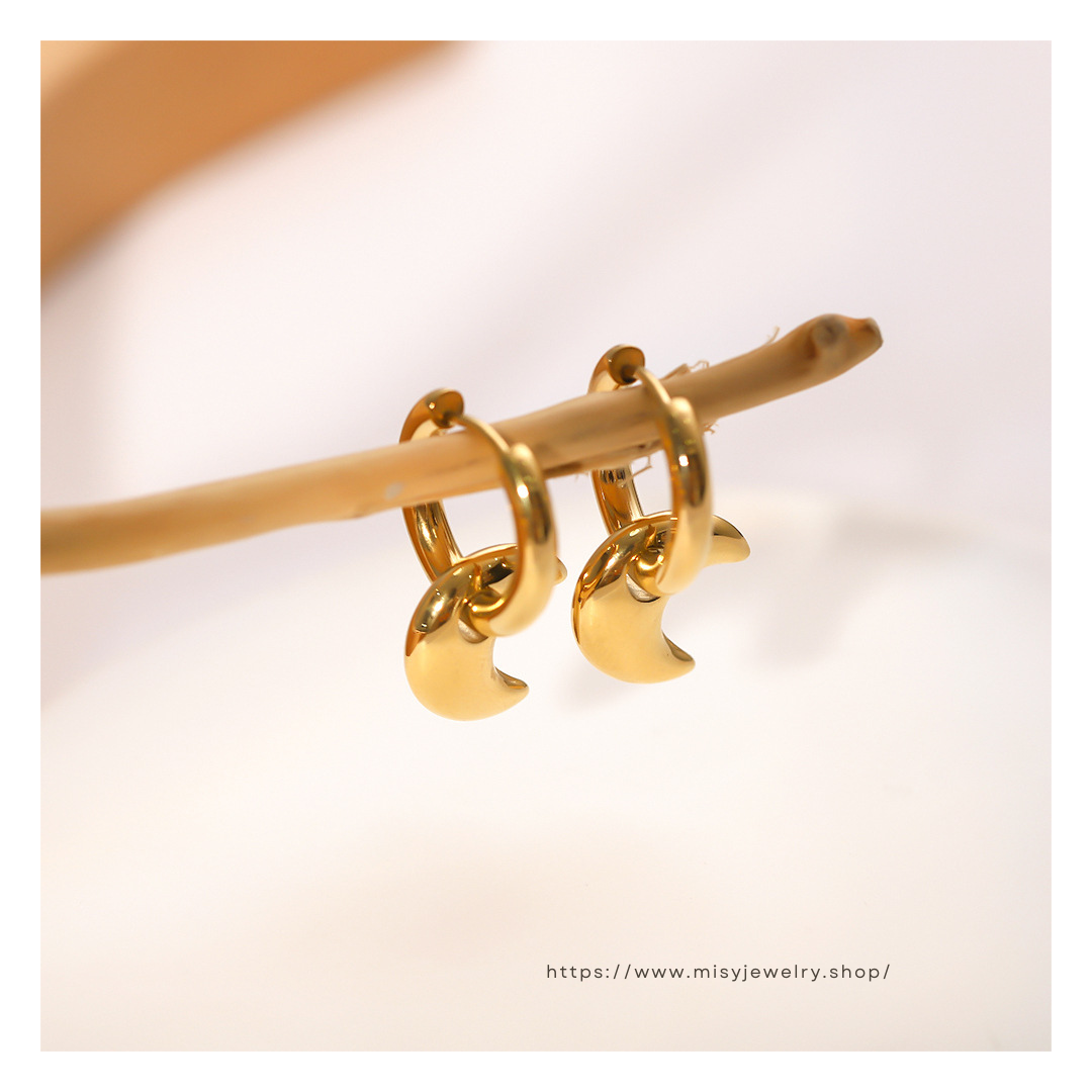 316L Crecent Moon Pierce — ディテール | リング | サージカルステンレス316L | Misy Jewelry