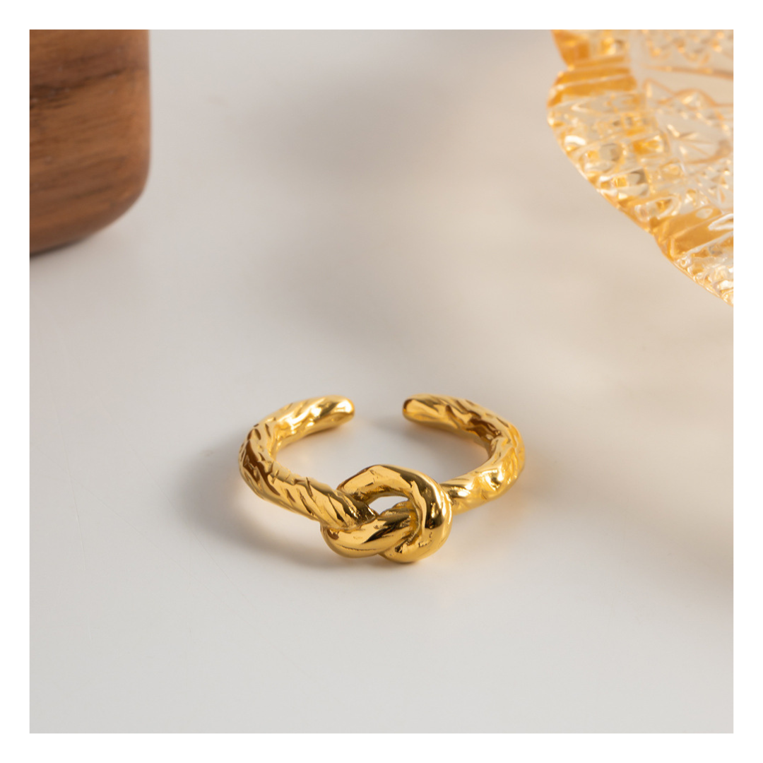 316L Designed Knot Ring 詳細画像1｜Misy Jewelry