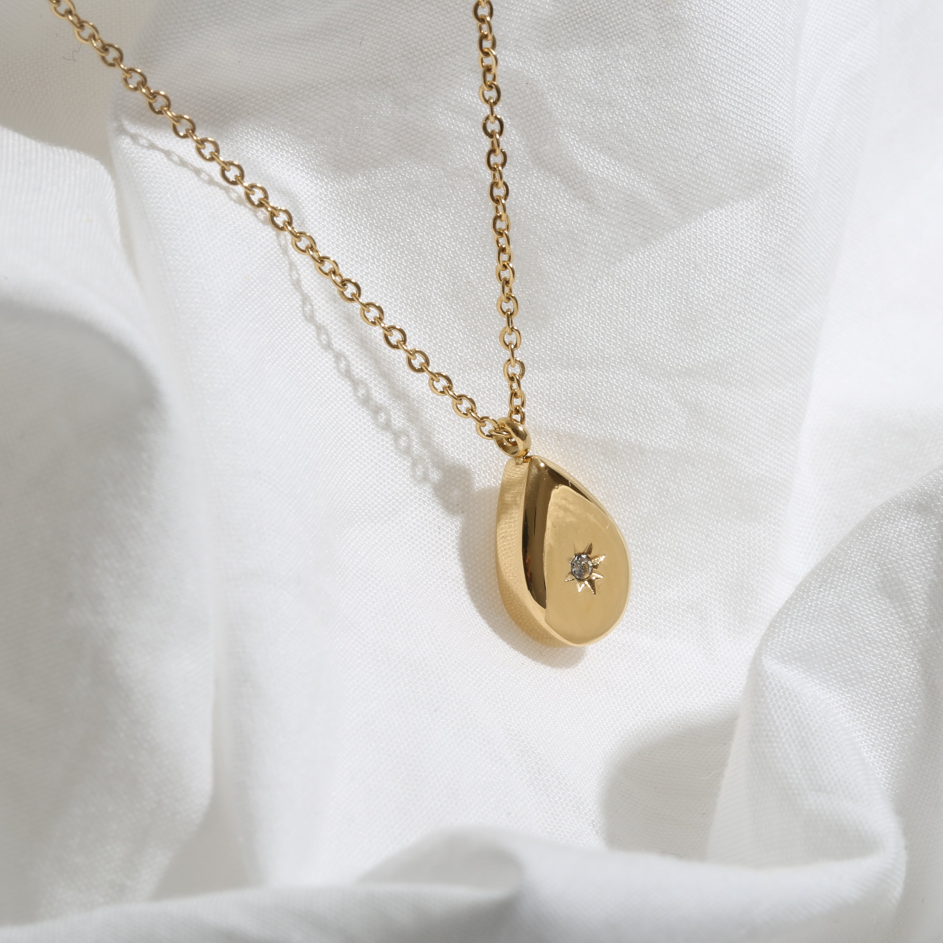 316L zirconia cubic sun necklace - ネックレス｜Misy Jewelry