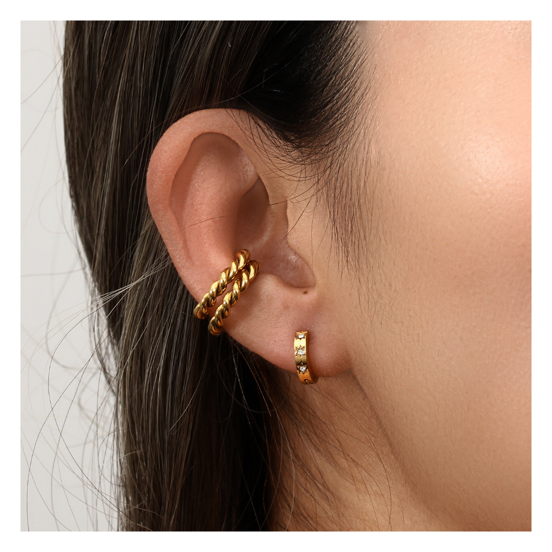 316L Twisted Ear Cuff(2set) | リング | サージカルステンレス316L | Misy Jewelry
