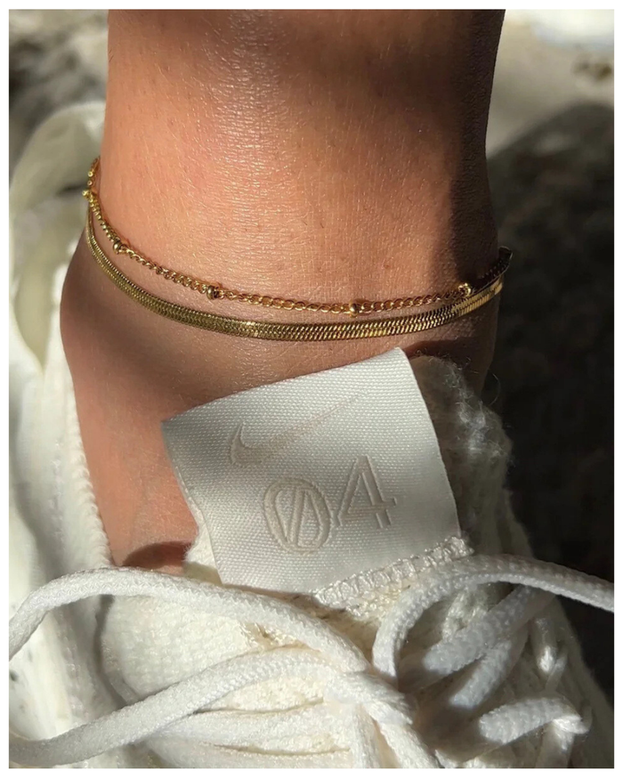 316L Double Layer Anklet