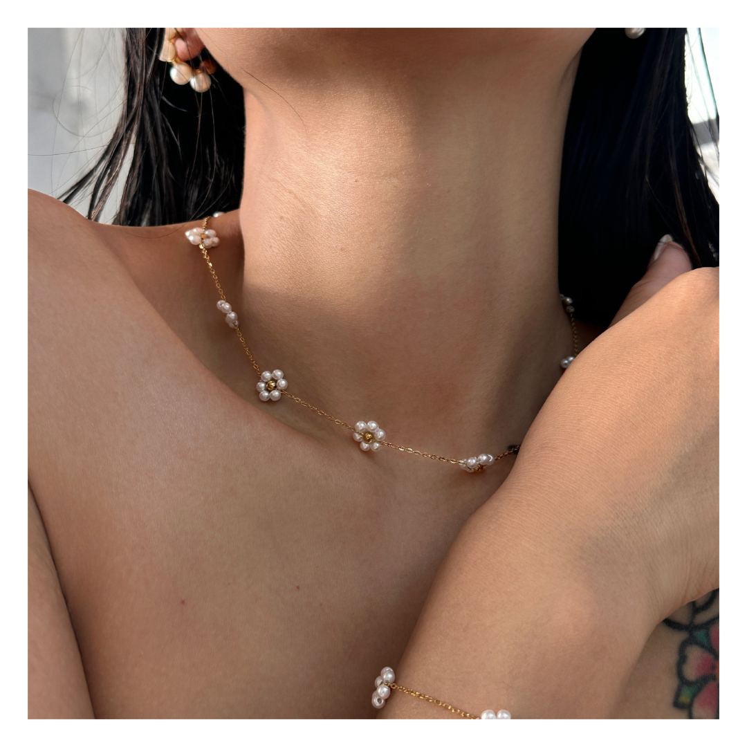 316L Flower Chain Necklace - ネックレス｜Misy Jewelry