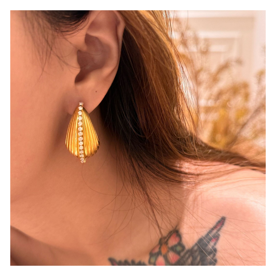 316L Zirconia Drop Pierce 詳細画像1｜Misy Jewelry