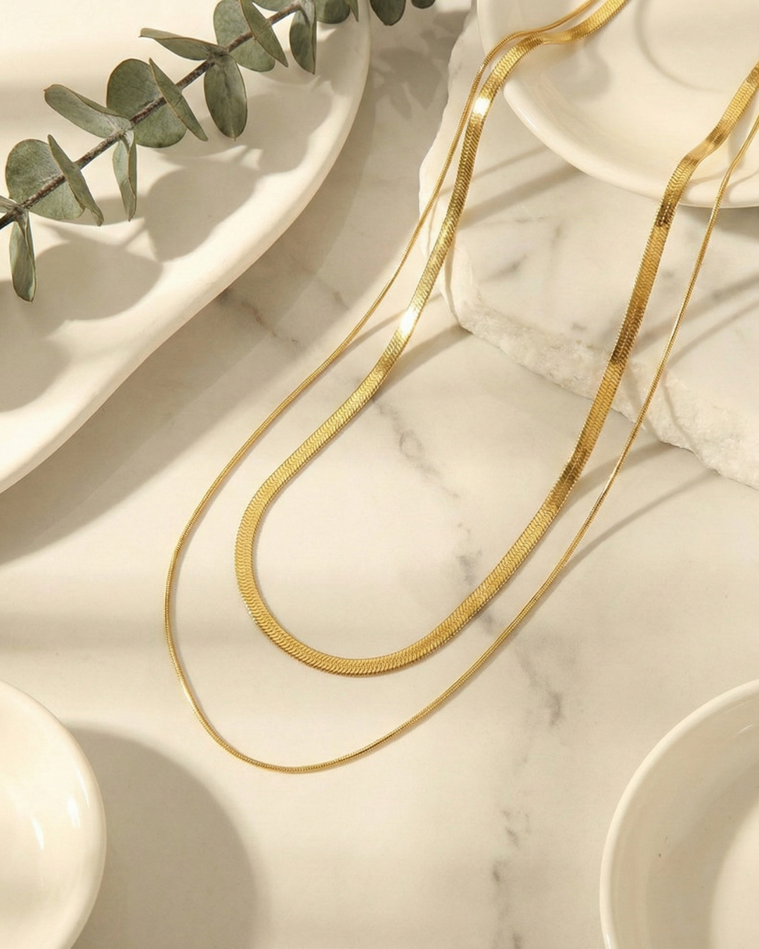 Double Snake Necklace — ディテール | ネックレス | サージカルステンレス316L | Misy Jewelry