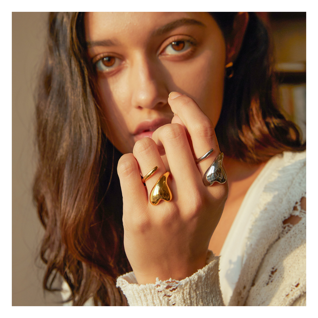 316L Cross Heart Ring — ディテール | リング | サージカルステンレス316L | Misy Jewelry