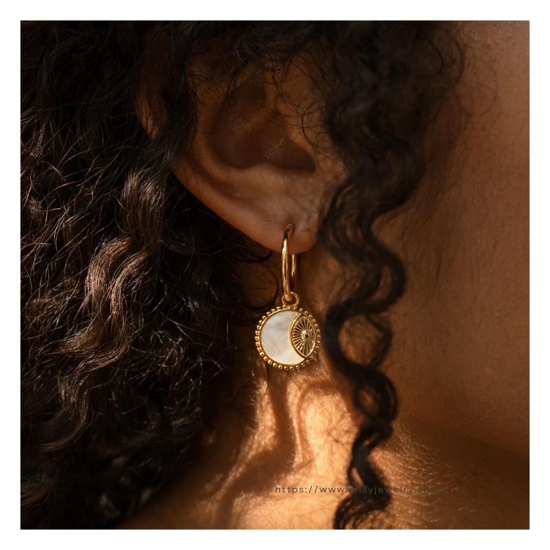 316L Moon Perl Pierce - ピアス・イヤリング｜Misy Jewelry