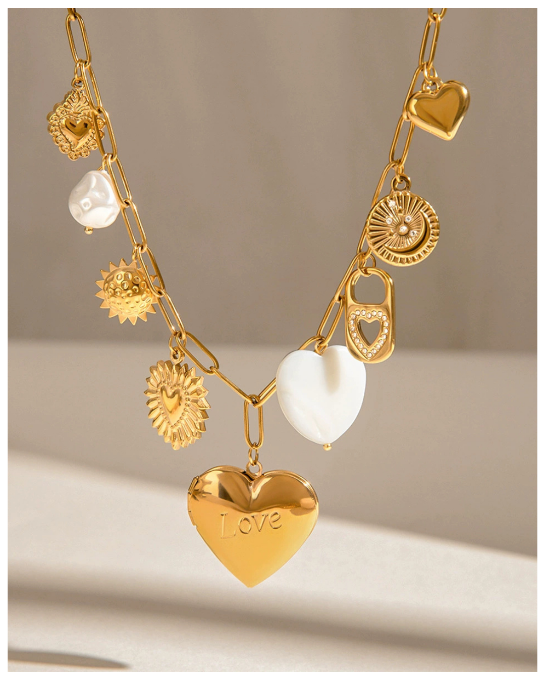 316L Memorial Heart Necklace2 詳細画像4｜Misy Jewelry