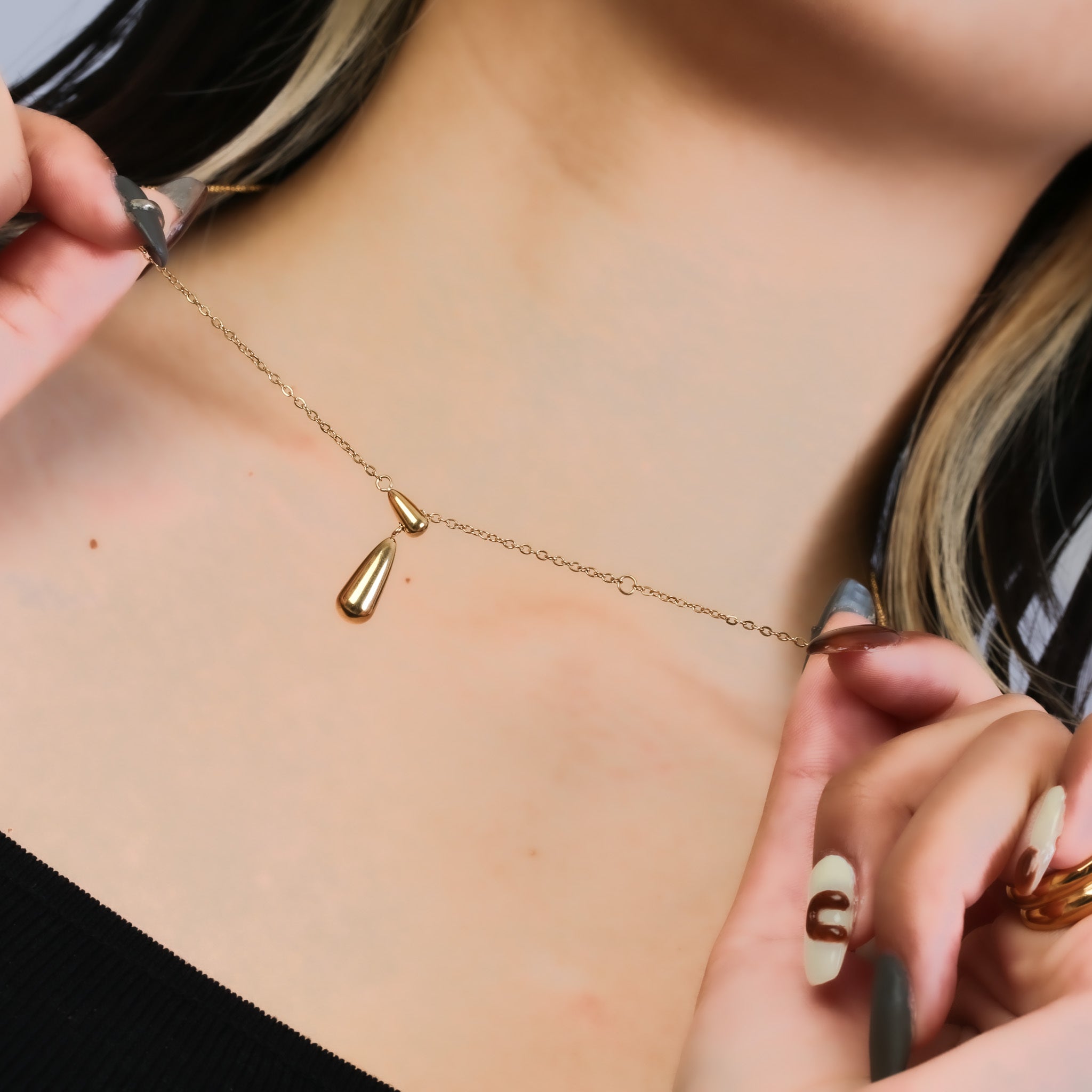 316L Stoned Necklace - ネックレス｜Misy Jewelry