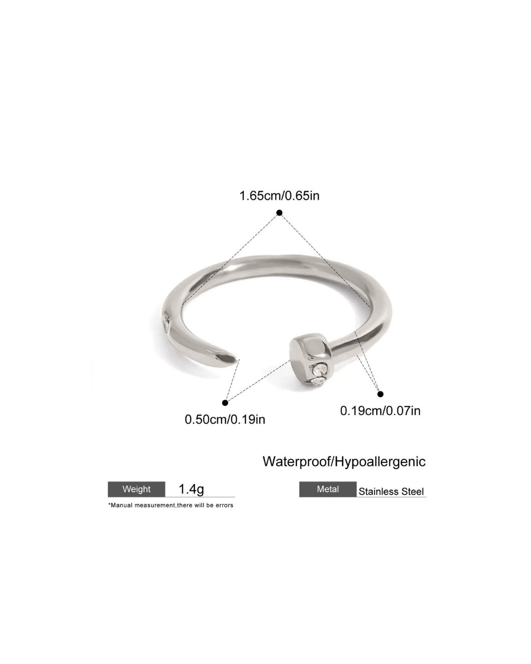 316L Minimal Edge Ring — ディテール | リング | サージカルステンレス316L | Misy Jewelry