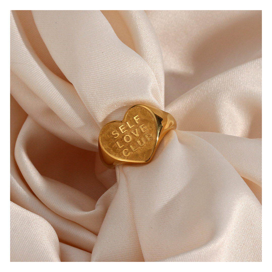 316L Heart Ring~SELF LOVE CLUB~ 詳細画像3｜Misy Jewelry
