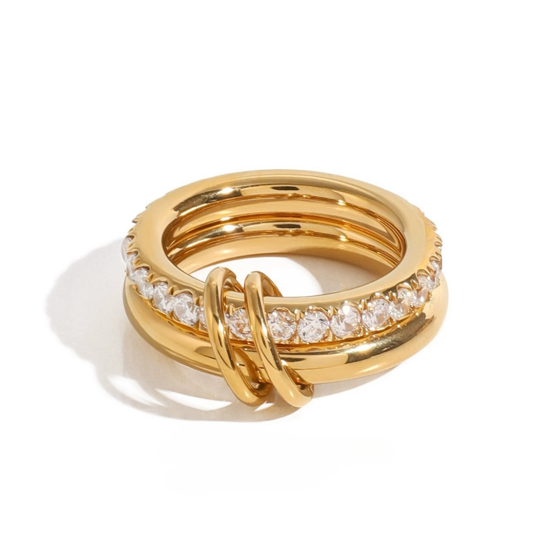 316L  Dual Shine Loop Ring 詳細画像2｜Misy Jewelry