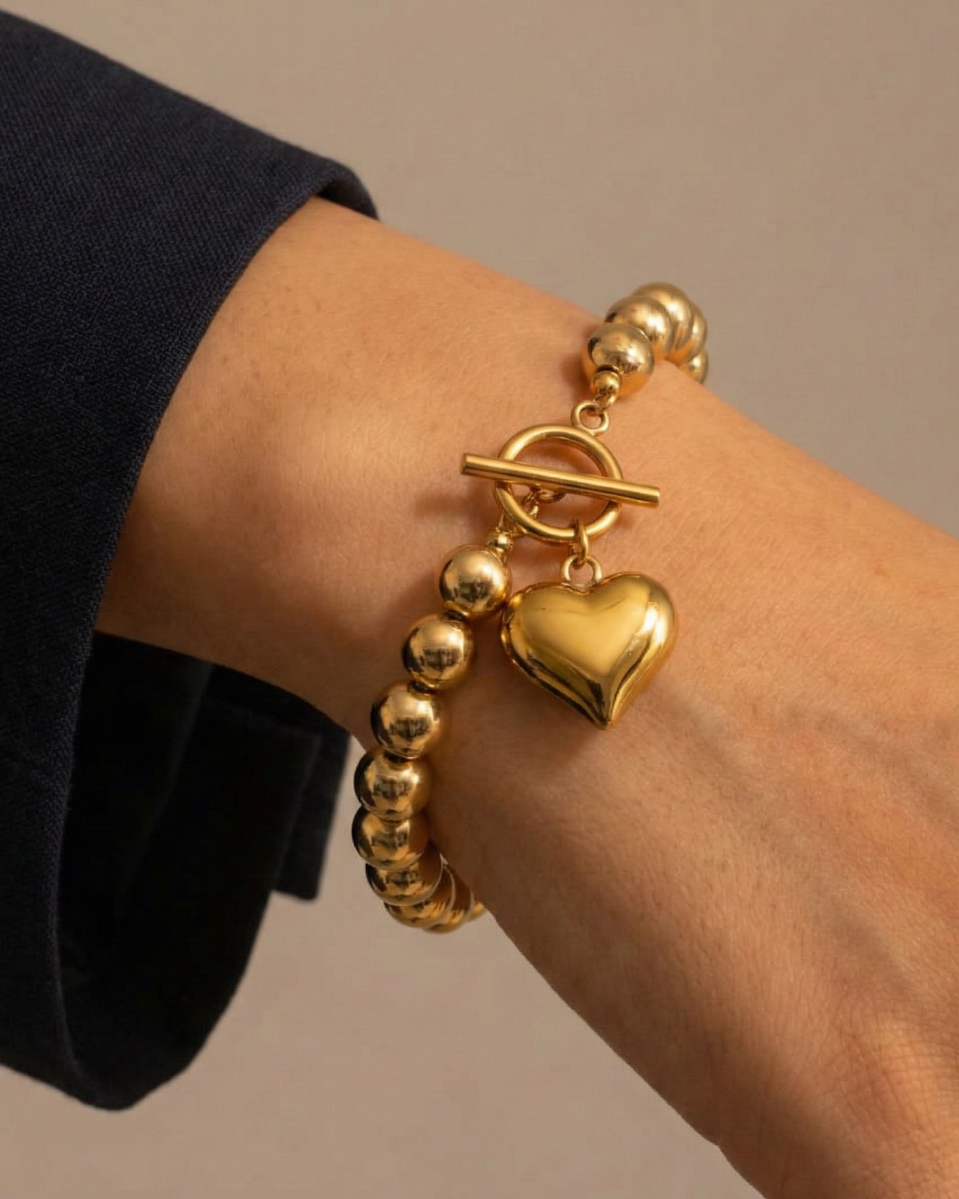 316L Ball Heart Bracelet - ブレスレット｜Misy Jewelry