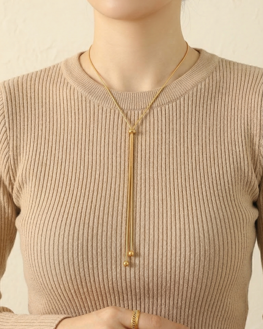 316L Ribon Snake necklace 詳細画像1｜Misy Jewelry