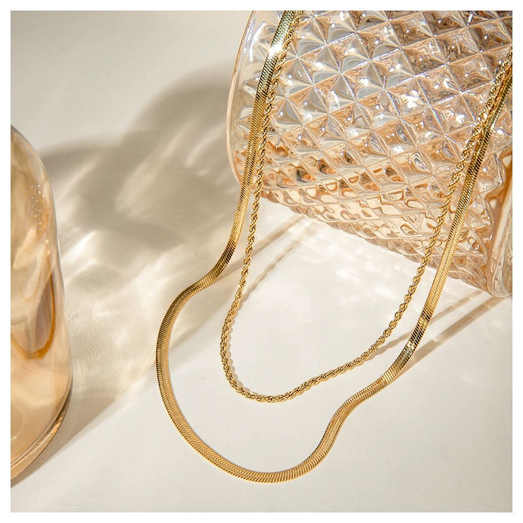 Double Rope Snake Necklace — ディテール | ネックレス | サージカルステンレス316L | Misy Jewelry
